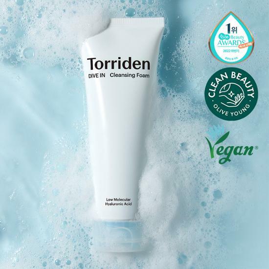 【限定優惠】Torriden Dive-In Low Molecular Hyaluronic Acid Cleansing 弱酸性低分子透明質酸洗面膏 150ml | 泡沫細膩 